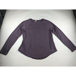 Under Armour Plum Open Back Long Sleeve Shirt Women's Medium